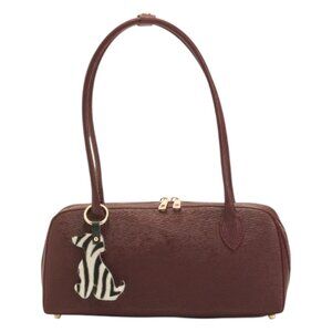 ISADORA Made In Italy Leather Dog Charm East West Satchel